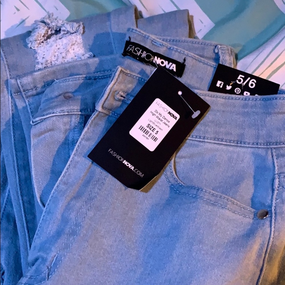 Light Blue High Waisted Fashion Nova Jeans